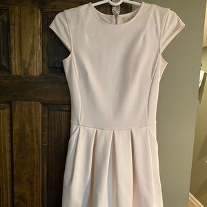 White skater dress